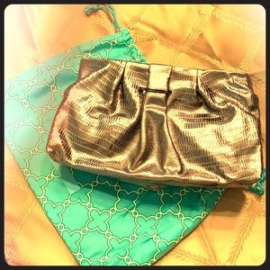Stella & Dot Leather La Coco Clutch